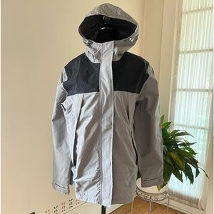 Charles River Apparel Women’s Gray/Black Manchester Rain Jacket - Size Large